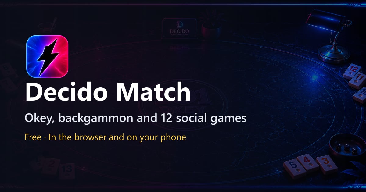 Matching Tools Decido Match - social gaming platform